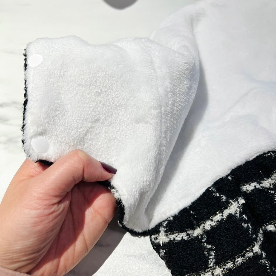 Coco Tweed Style Monochrome Pet Dress | Winter Version Available