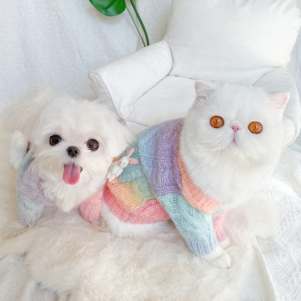 Rainbow Color Cute Sweater