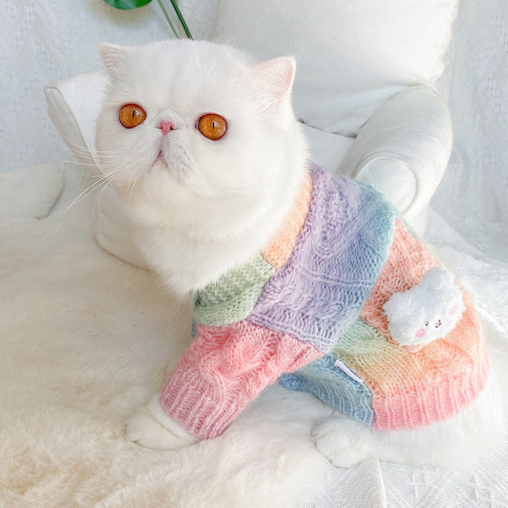 Rainbow Color Cute Sweater