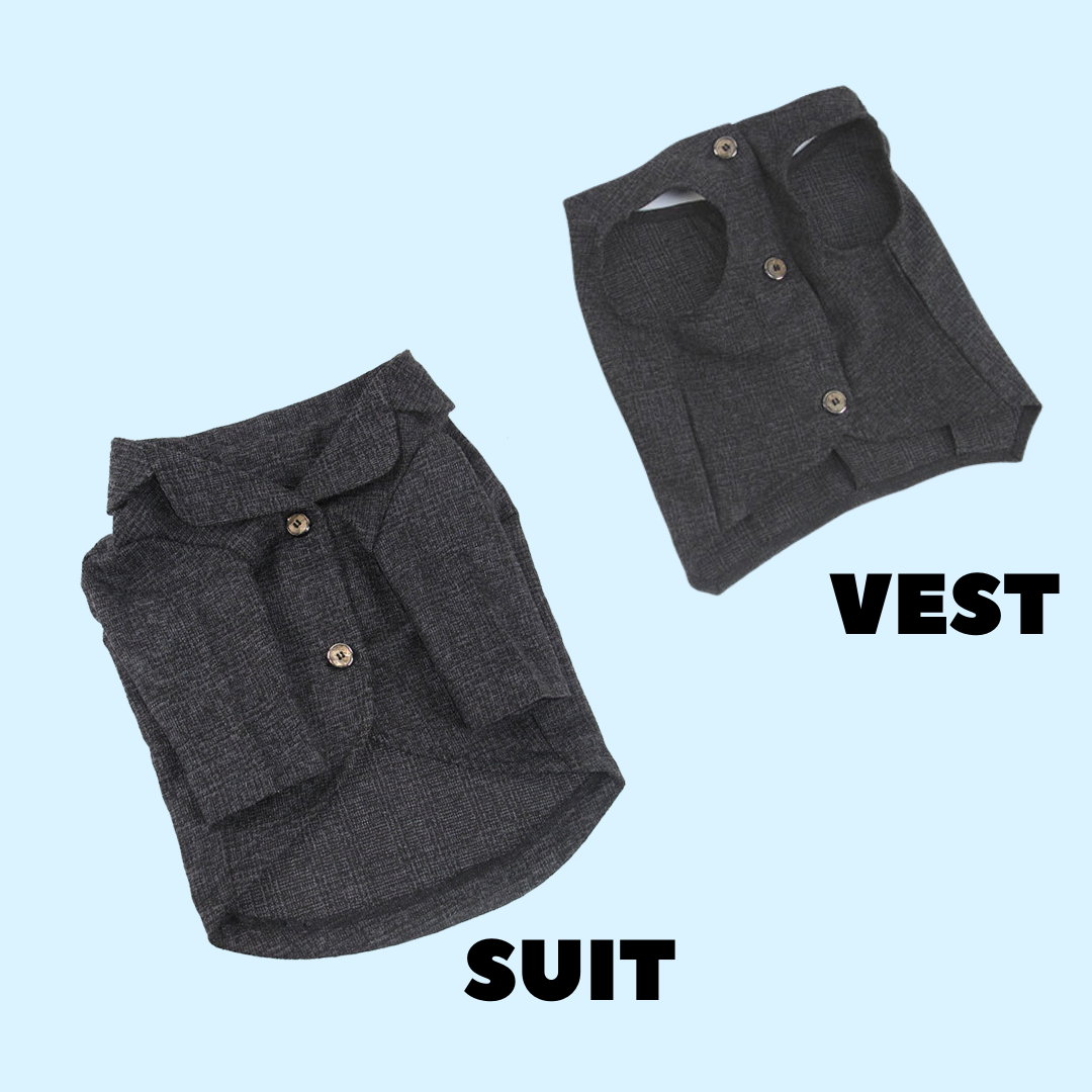 In Stock | Pet Summer Wedding 2-piece Suit Set | Handsome & Formal | For Cats and Dogs