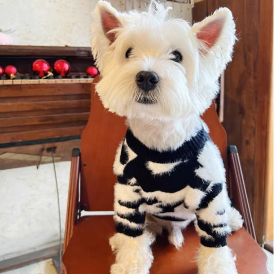 Fluffy Zebra Sweater