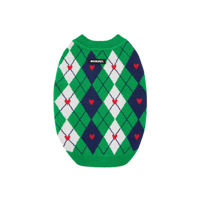Check Sweater Vest | Available in Pink and Green