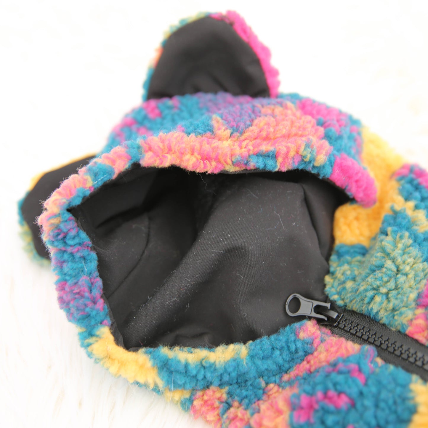 Colorful Camou Color-blocked Jacket with hood