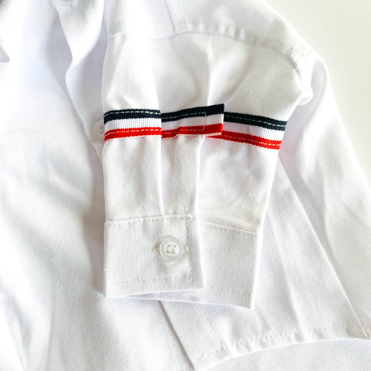 Parody Style | Tri-strip Fashion Pet Shirt | White and Grey