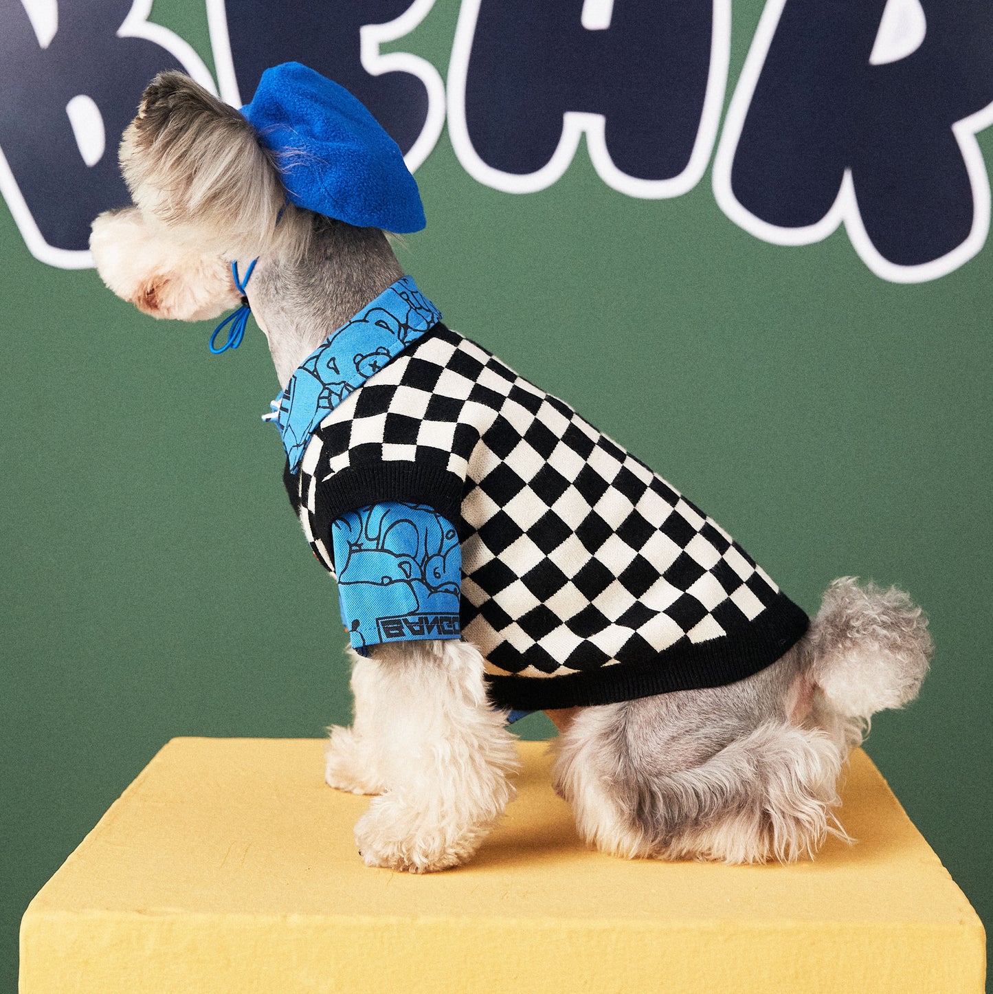B&W Plaid Sweater Vest | Great for Layering