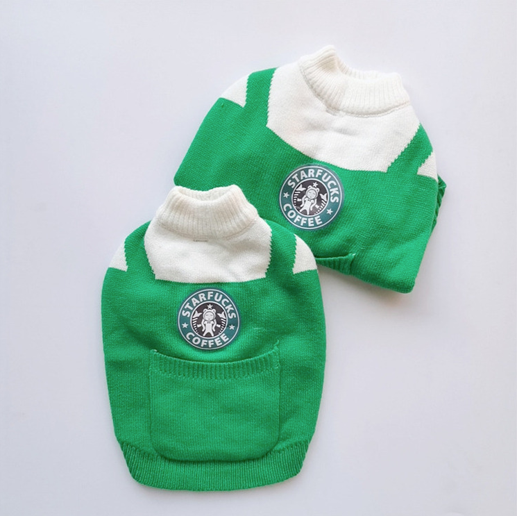 Funny Fashion Bartender Pattern Pet Sweater