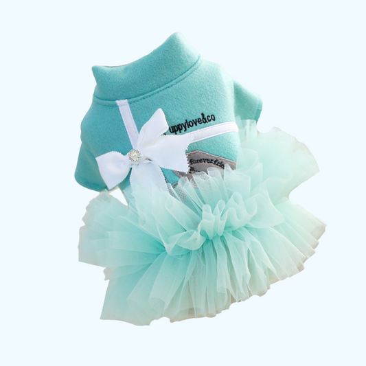 Puppylove&Co Baby Blue Puff Doll Dress