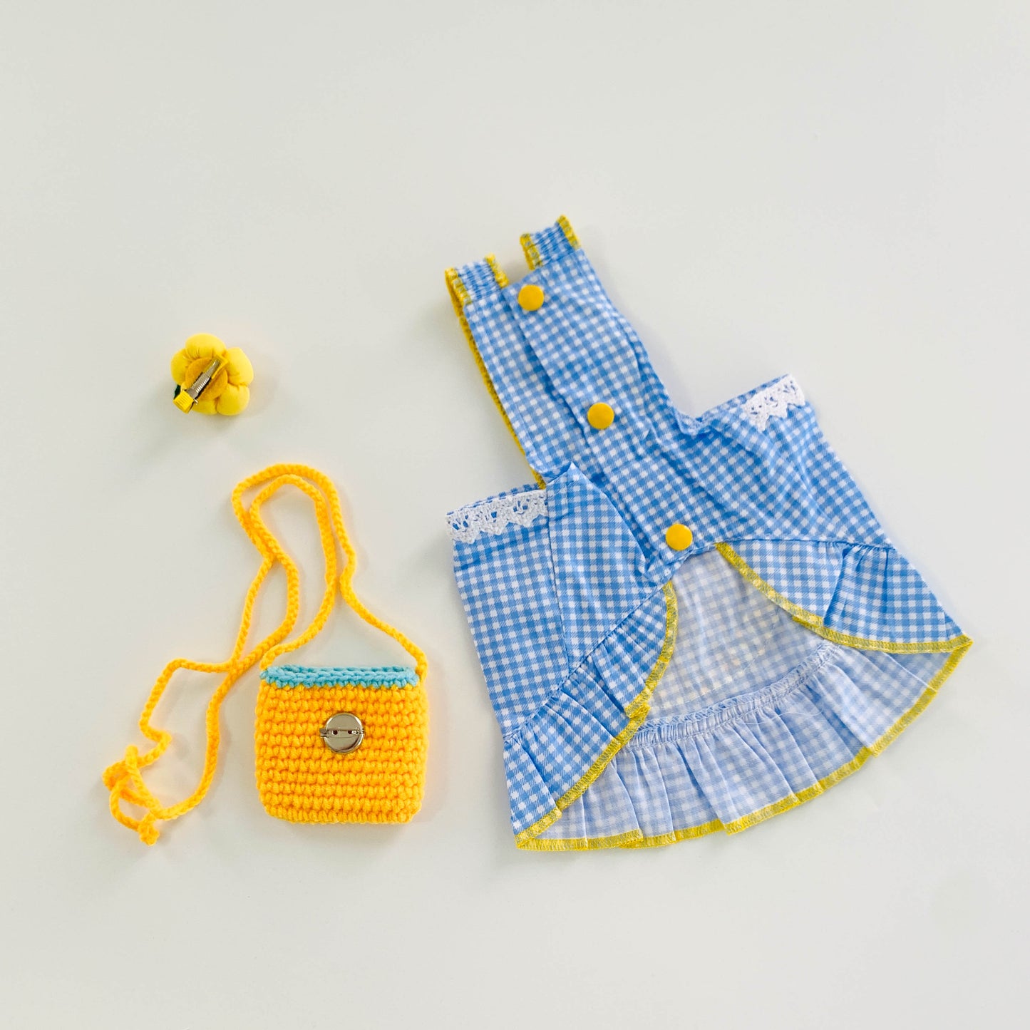 In Stock | Happy Picnic Plaid Dress Set | For Dogs and Cats