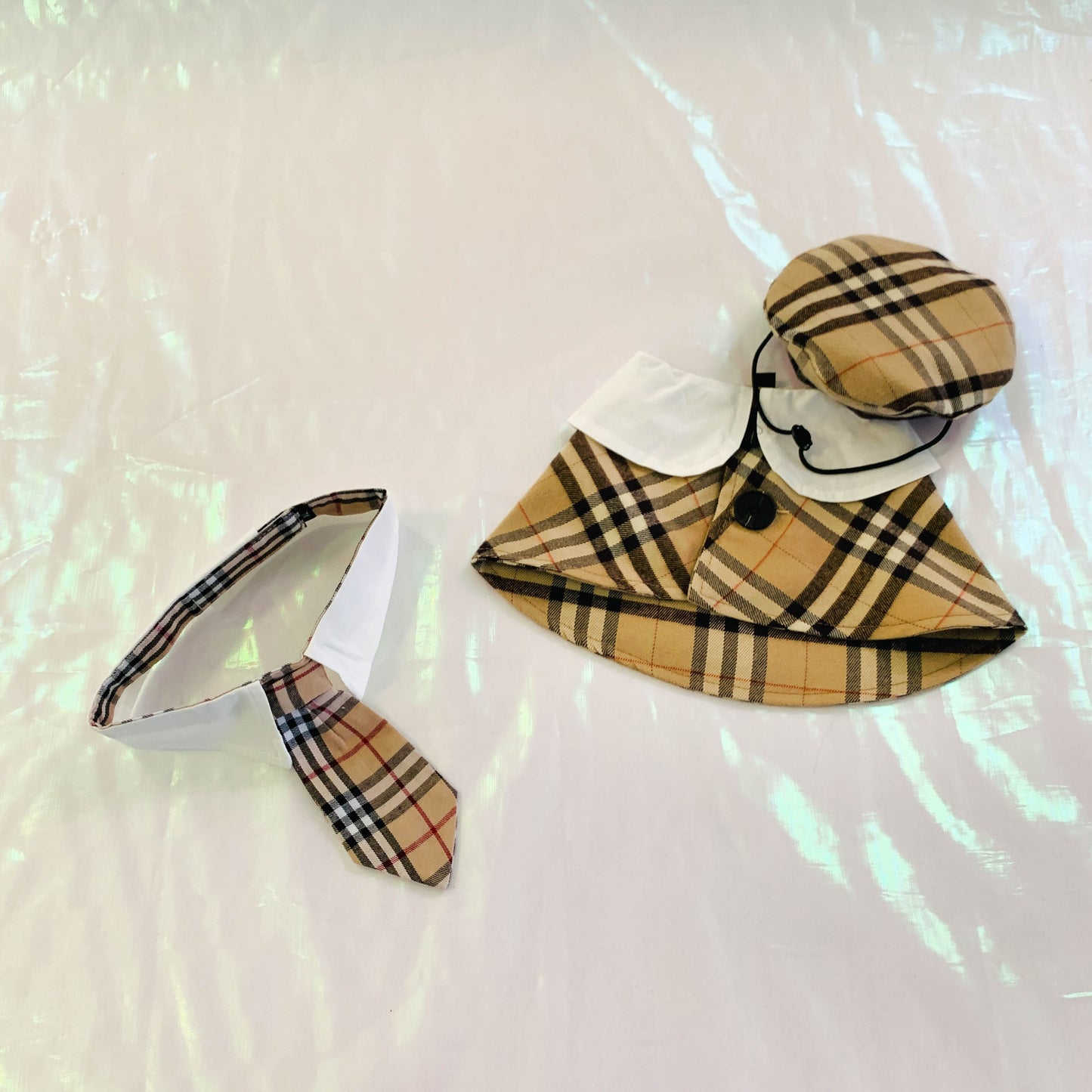 Plaid Beret & Cape and Tie | Accessories for Dogs and Cats