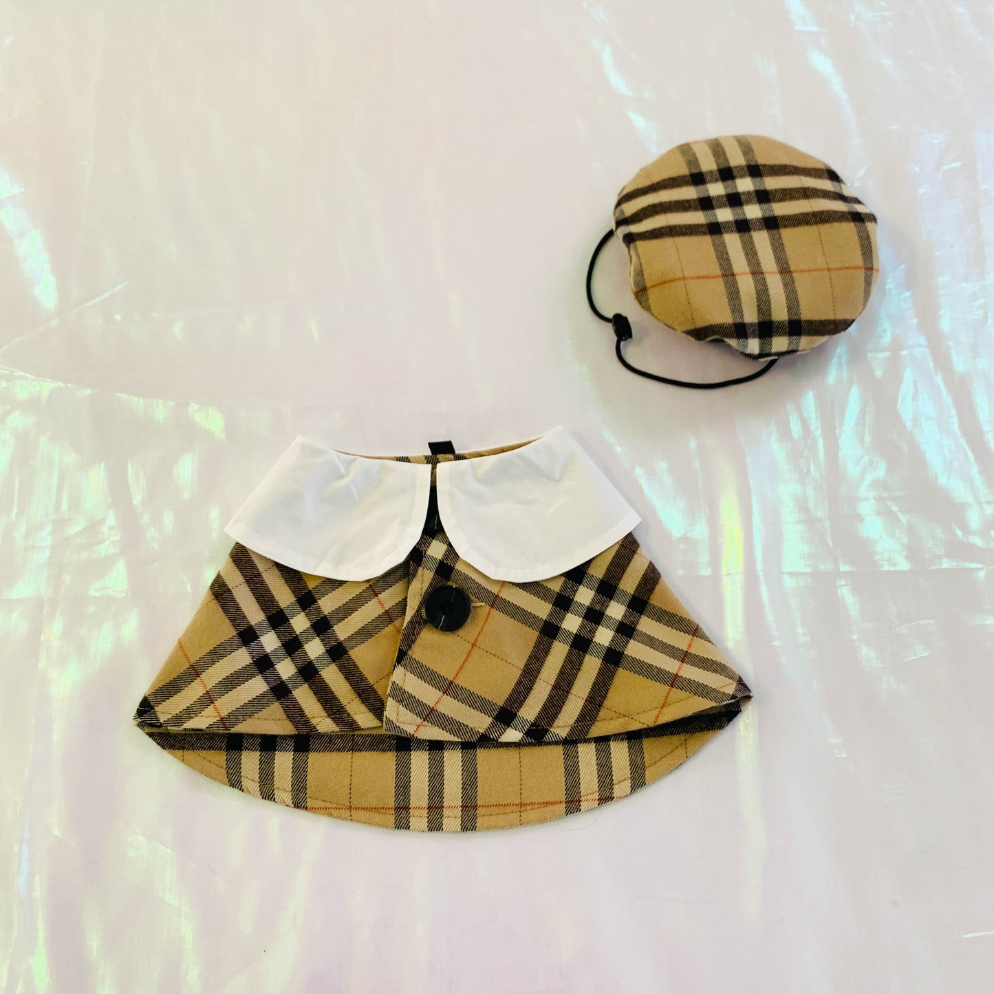 Plaid Beret & Cape and Tie | Accessories for Dogs and Cats