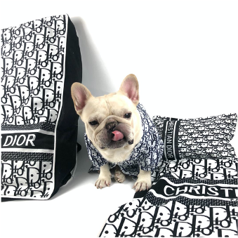 Monogram Logo Pet Bed