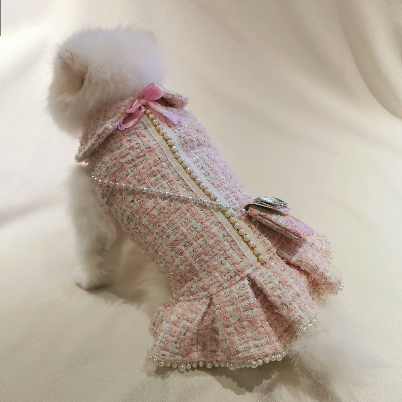 Truly Luxury 100% Handmade Coco Princess Style Pet Dress - Customizable | For Cat, Dog, Rabbit